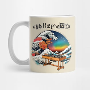 Vintage Playing Vibraphone Music as a Vibraphonist Mallet Percussion The Great Wave Music Instrument Mug